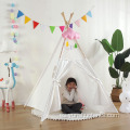 Tipi para niños de encaje de lona de algodón